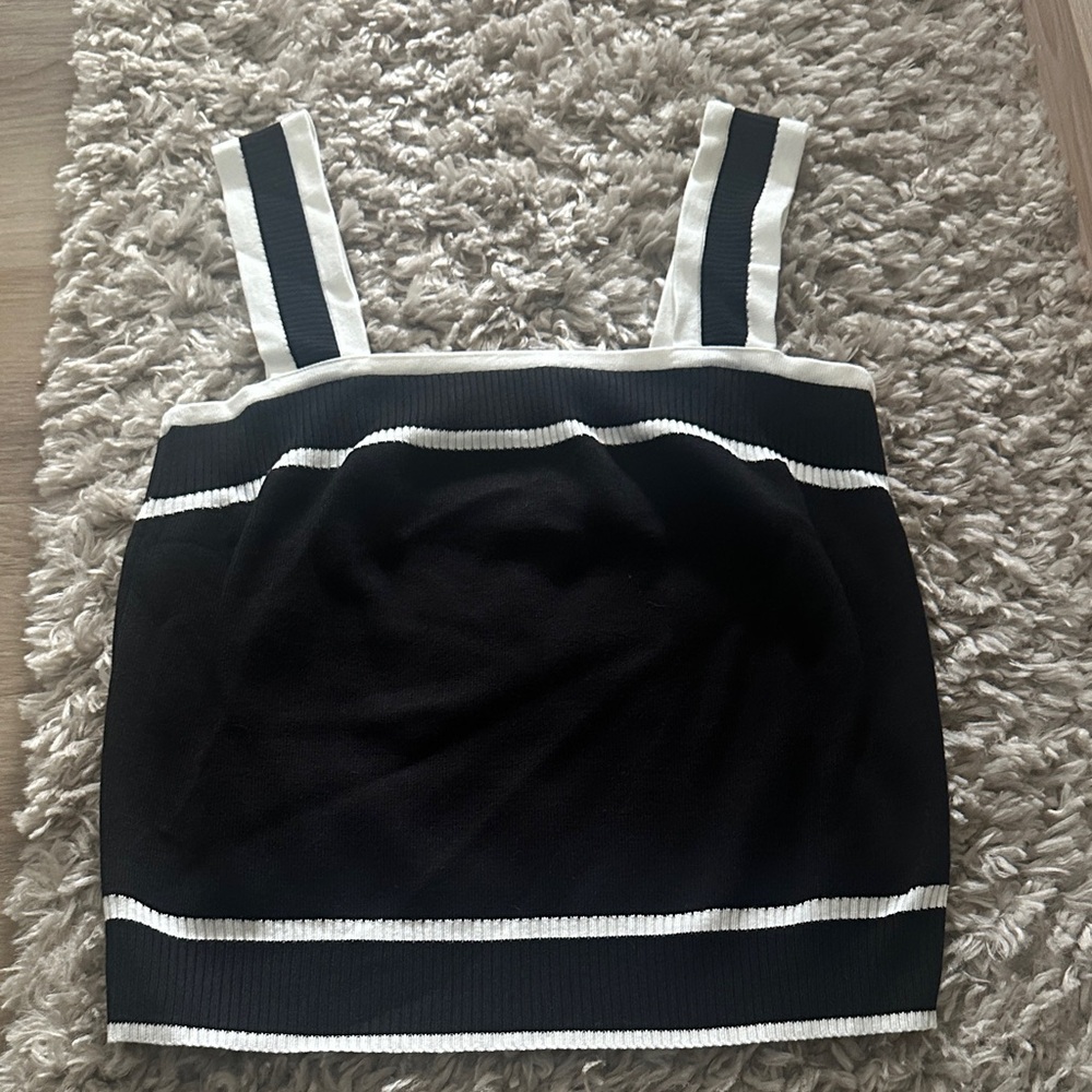 Black and White Women's Top